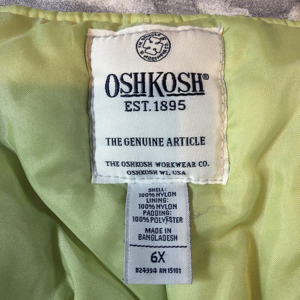 OshKosh B’Gosh Kids Snow Bib Overalls Insulated Winter Ski Pants Size 6x Gift - Picture 2 of 7